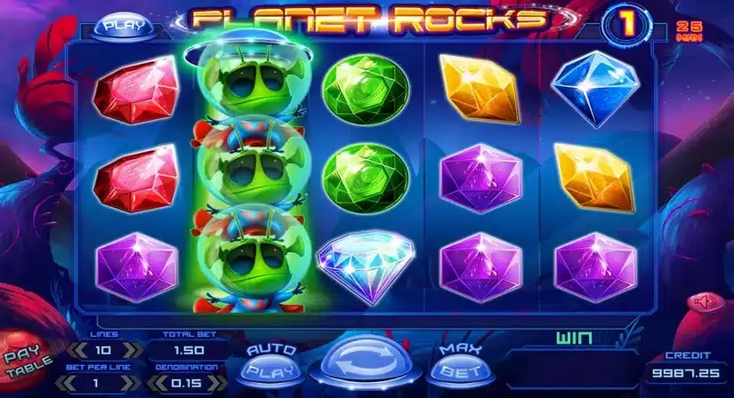 Planet Rocks slot screenshot 3