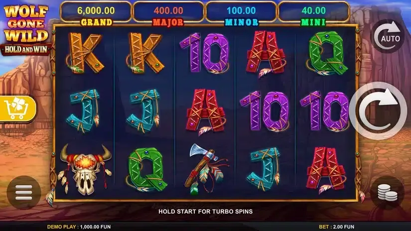 Wolf Gone Wild Hold And Win slot screenshot 