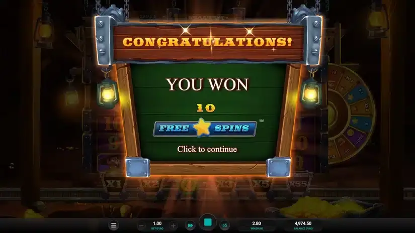 Gold Rush Frenzy Megaways slot screenshot 3