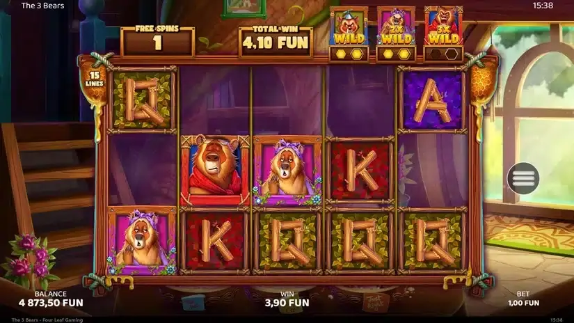 The 3 Bears slot screenshot 