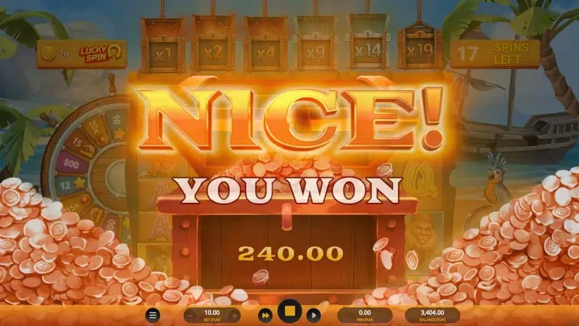 Wild Buccaneers Megaways slot screenshot 