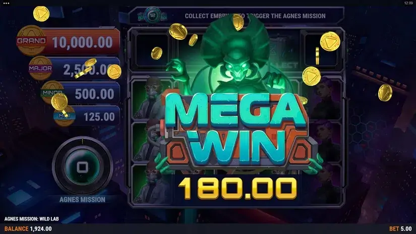 Agnes Mission: Wild Lab slot screenshot 