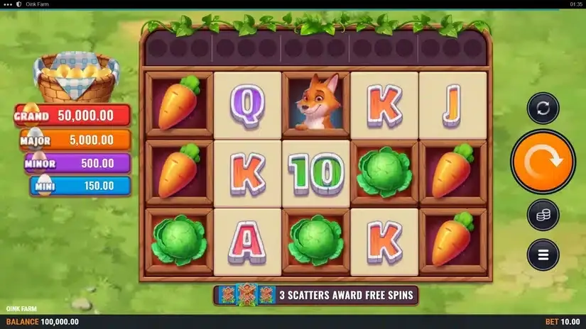Oink Farm slot screenshot 