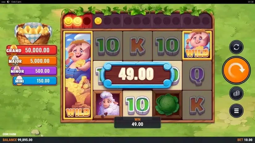 Oink Farm slot screenshot 