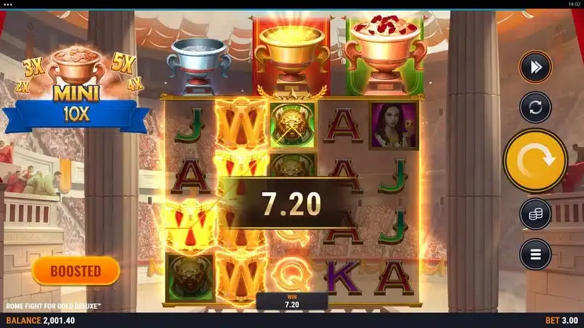 Rome Fight For Gold Deluxe slot screenshot 