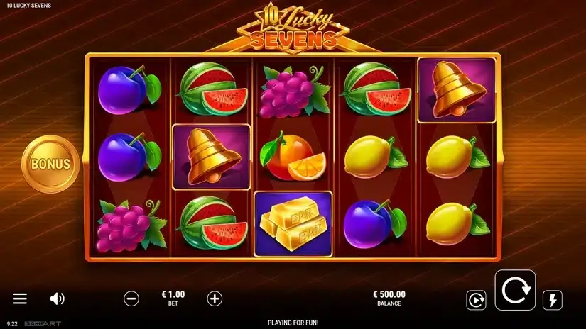 10 Lucky Sevens slot screenshot 