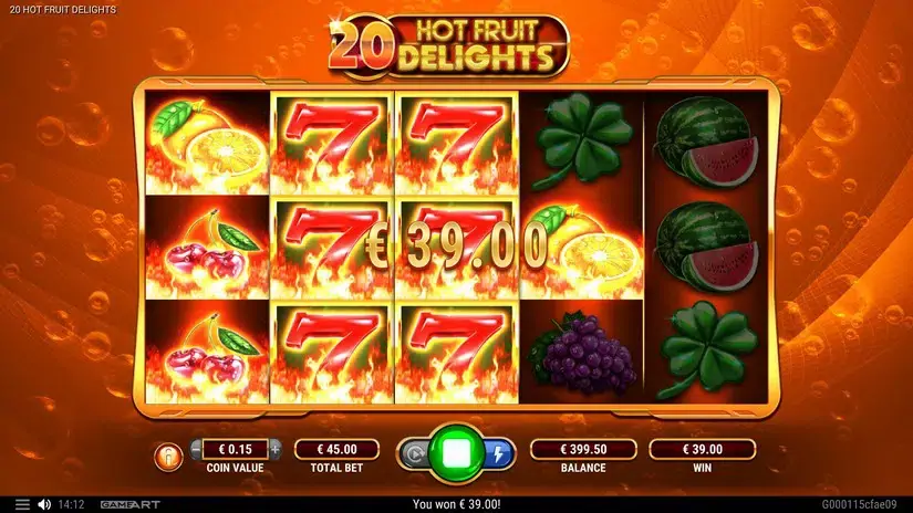 20 Hot Fruit Delights slot screenshot 6