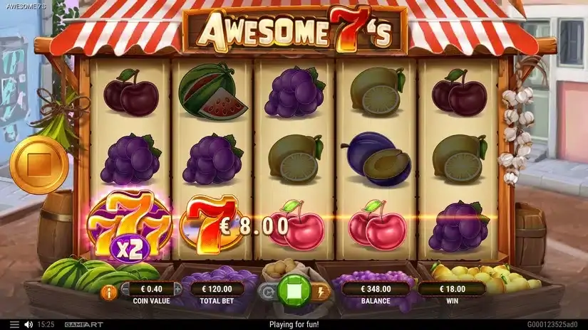 Awesome 7s slot screenshot 4