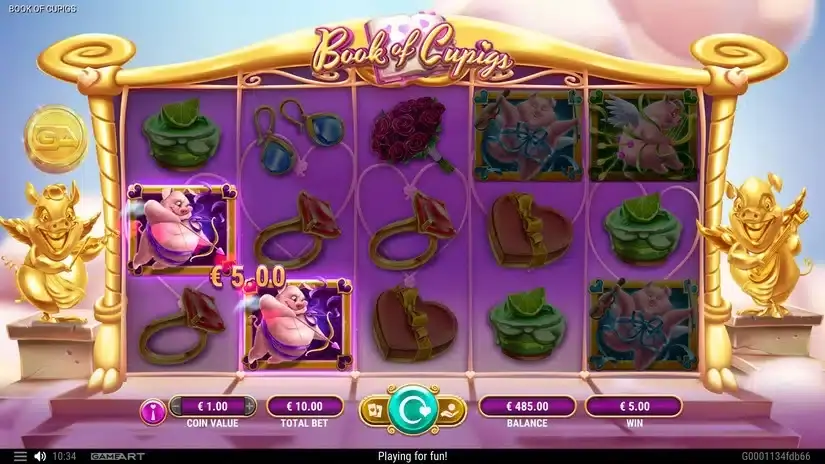 Book of Cupigs slot screenshot 2