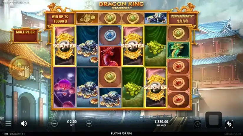 Dragon King Megaways slot screenshot 2