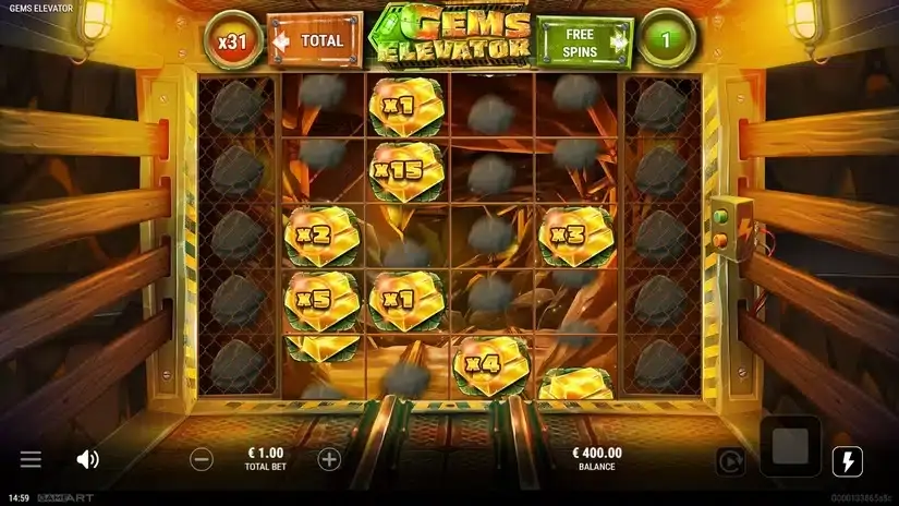 Gems Elevator slot screenshot 4
