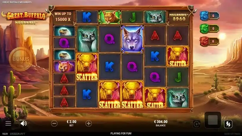 Great Buffalo Megaways slot screenshot 4