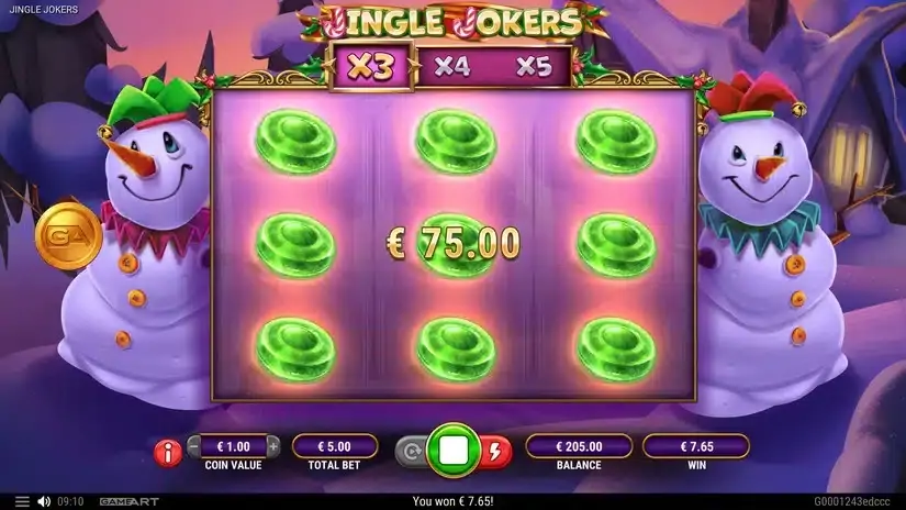 Jingle Jokers slot screenshot 5