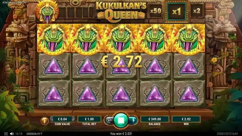 Kukulkans Queen slot screenshot 2