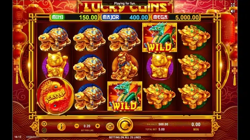 Lucky Coins slot screenshot 