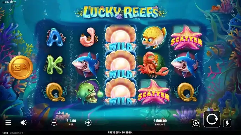 Lucky Reefs slot screenshot 1