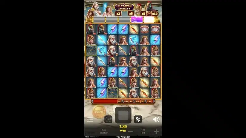 Olympus Majesty slot screenshot 6