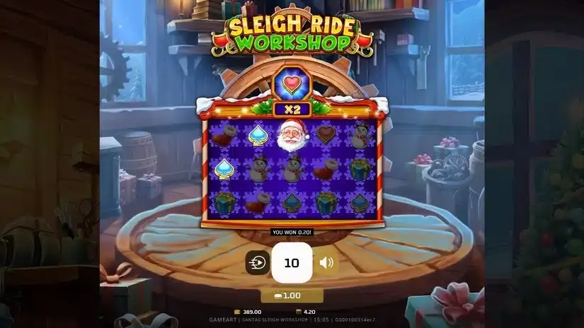 Santa’s Sleigh Workshop slot screenshot 3