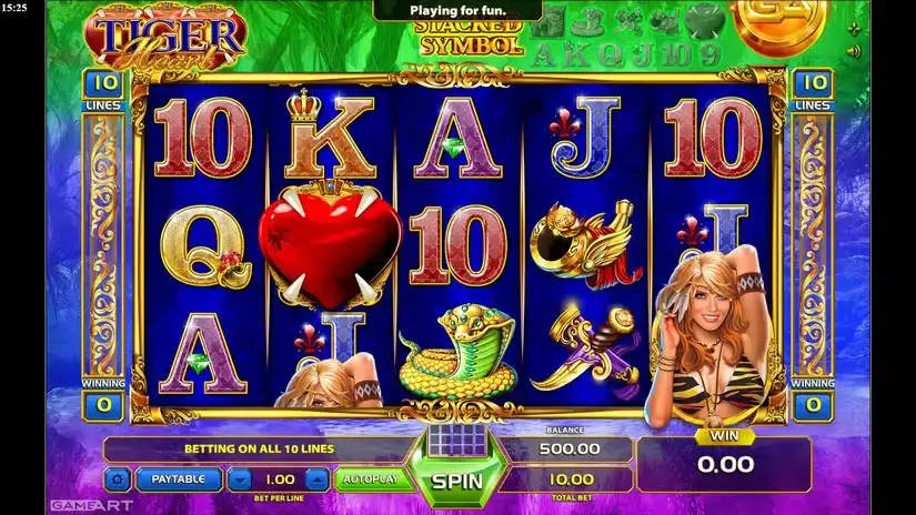 Tiger Heart slot screenshot 1