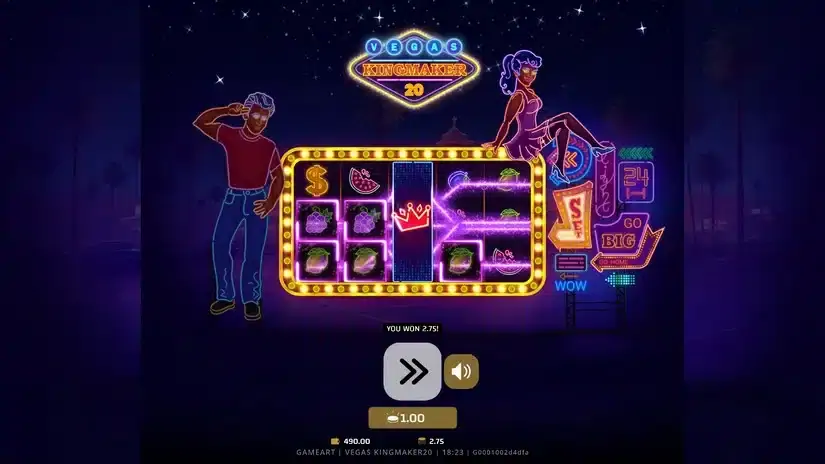 Vegas Kingmaker 20 slot screenshot 4