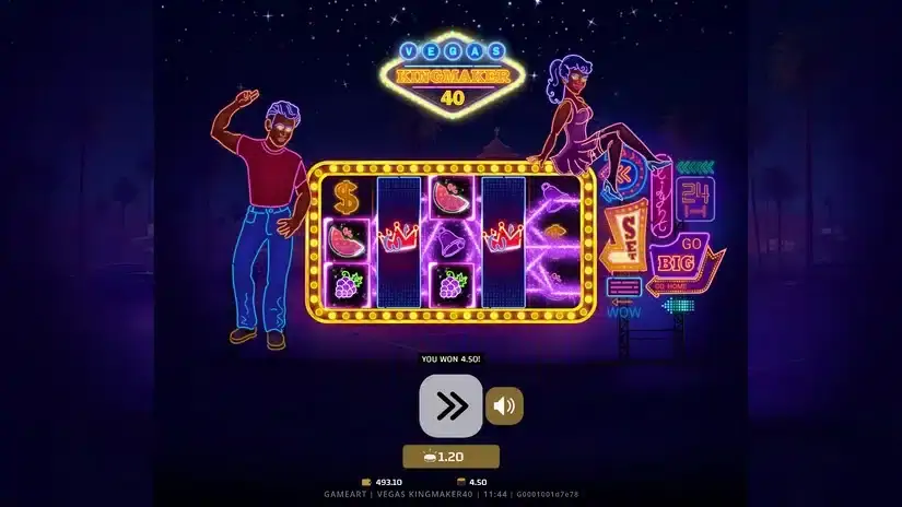 Vegas Kingmaker 40 slot screenshot 4