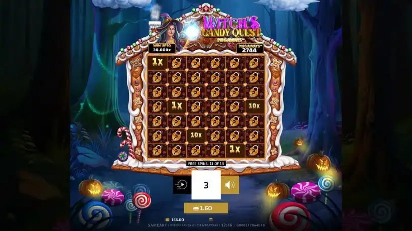 Witch’s Candy Quest Megaways slot screenshot 