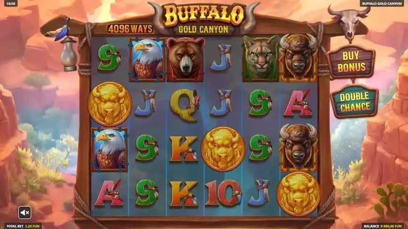Buffalo Gold Canyon slot screenshot 2