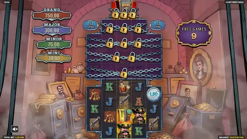 Clint WestWild slot screenshot 5