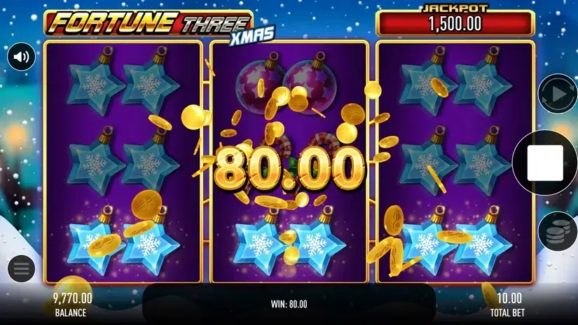 Fortune Three Xmas slot screenshot 3