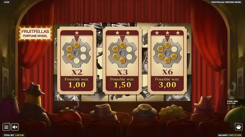 Fruitfellas Fortune Wheel slot screenshot 3