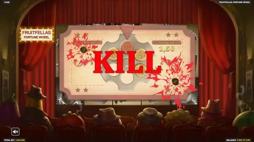 Fruitfellas Fortune Wheel slot screenshot 4