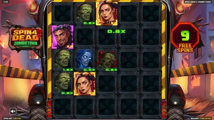 Spin 4 Dead 2: Zombietown slot screenshot 5