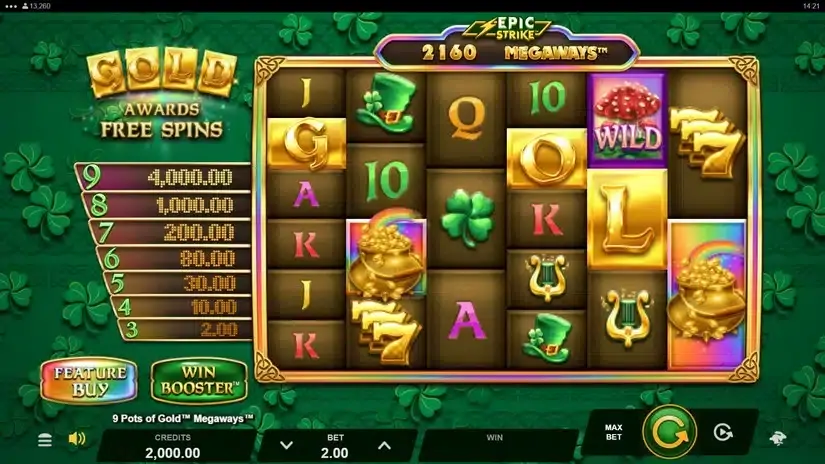 9 Pots of Gold Megaways slot screenshot 