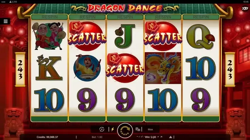 Dragon Dance slot screenshot 3