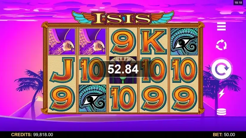 Isis slot screenshot 2