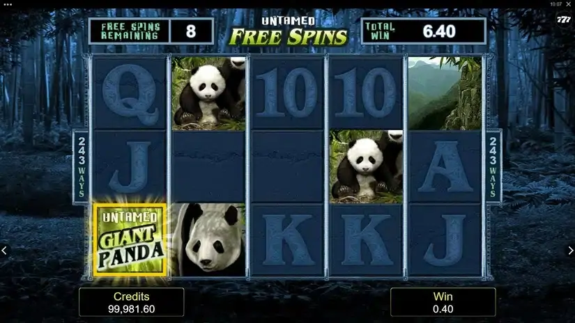 Untamed – Giant Panda slot screenshot 4