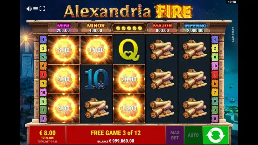 Alexandria Fire slot screenshot 6
