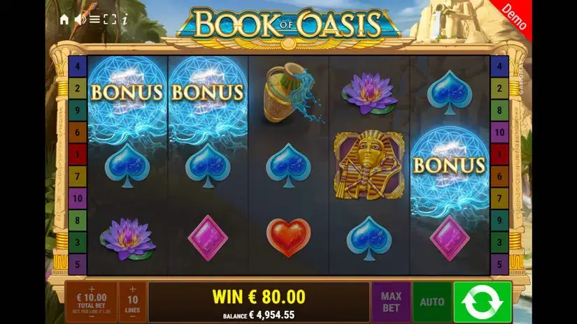 Book of Oasis slot screenshot 3