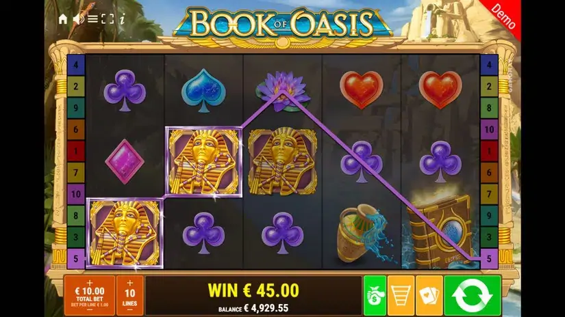 Book of Oasis slot screenshot 2