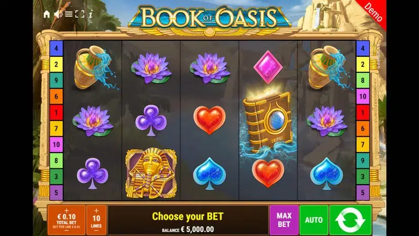 Book of Oasis slot screenshot 1