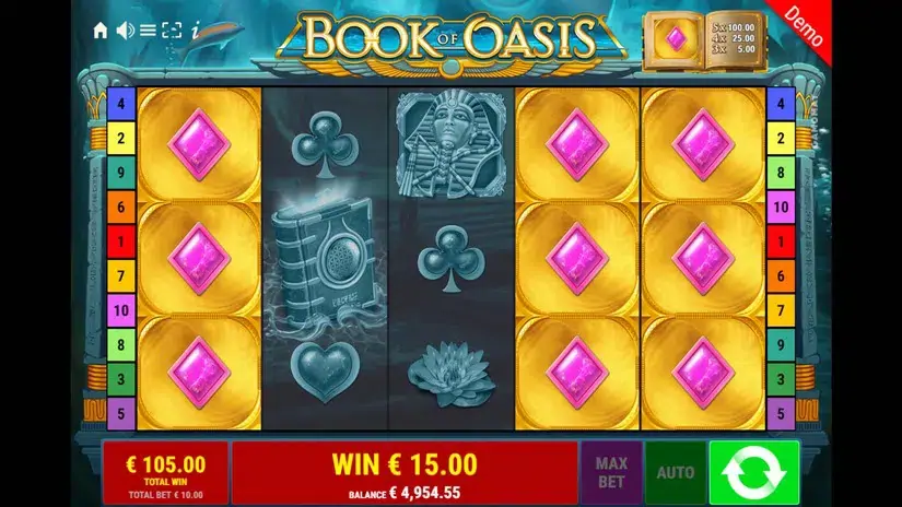 Book of Oasis slot screenshot 6