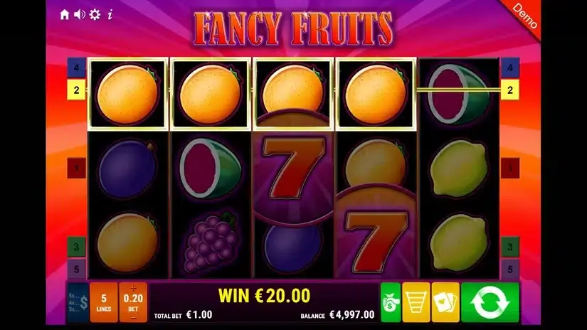 Fancy Fruits slot screenshot 