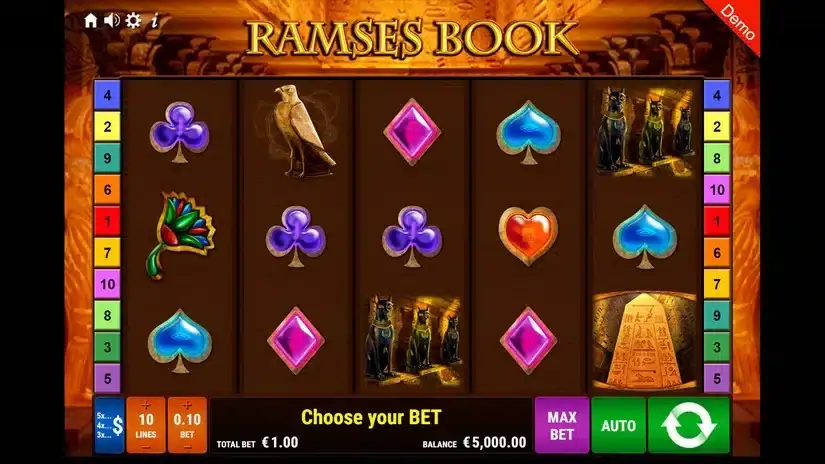 Ramses Book slot screenshot 