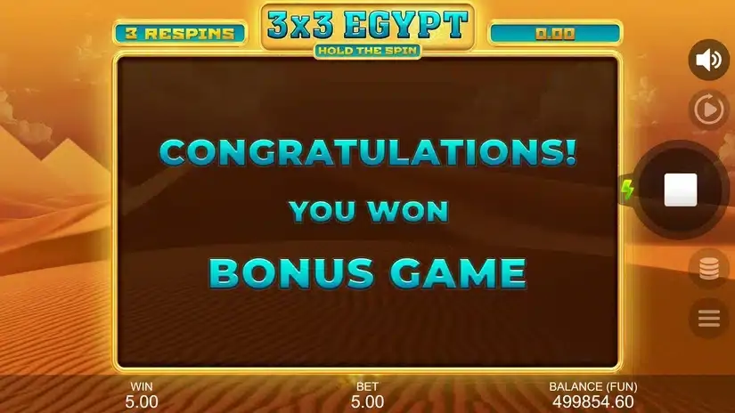 3×3 Egypt: Hold the Spin slot screenshot 3