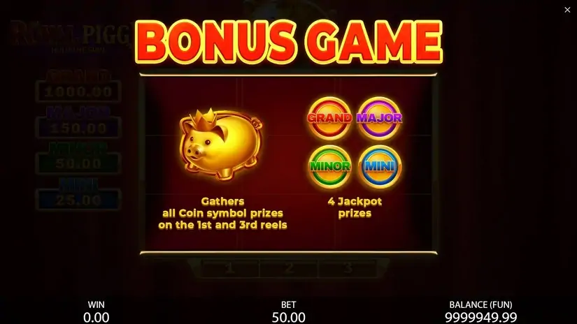3×3 Royal Piggy: Hold The Spin slot screenshot 3