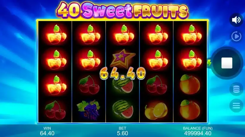 40 Sweet Fruits slot screenshot 2
