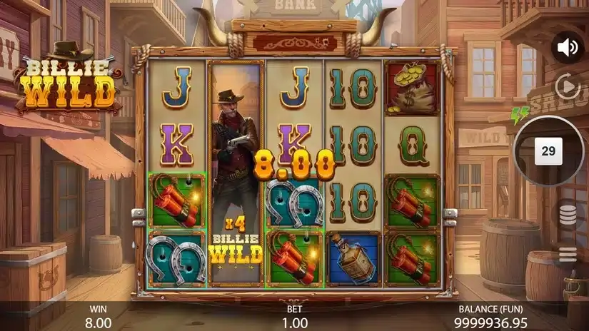 Billie Wild slot screenshot 4