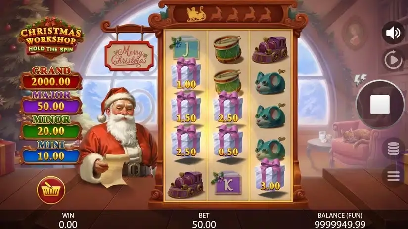 Christmas Workshop: Hold the Spin slot screenshot 1