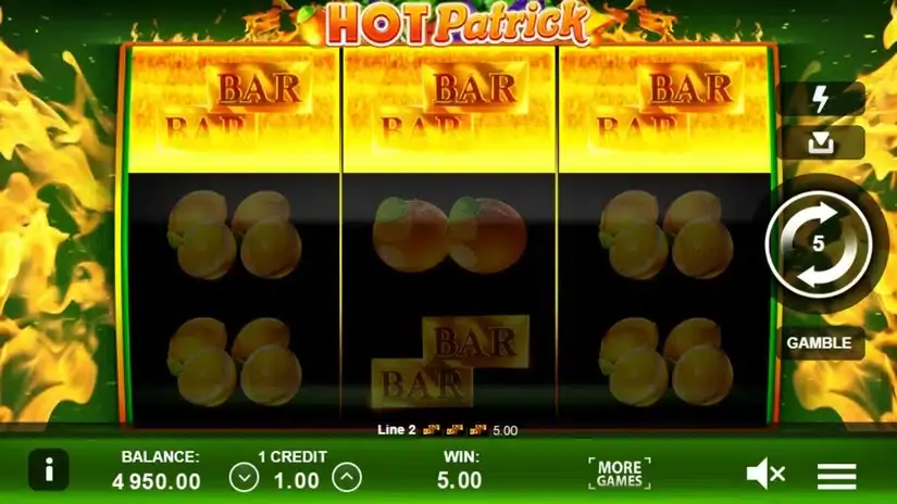Hot Patrick slot screenshot 2