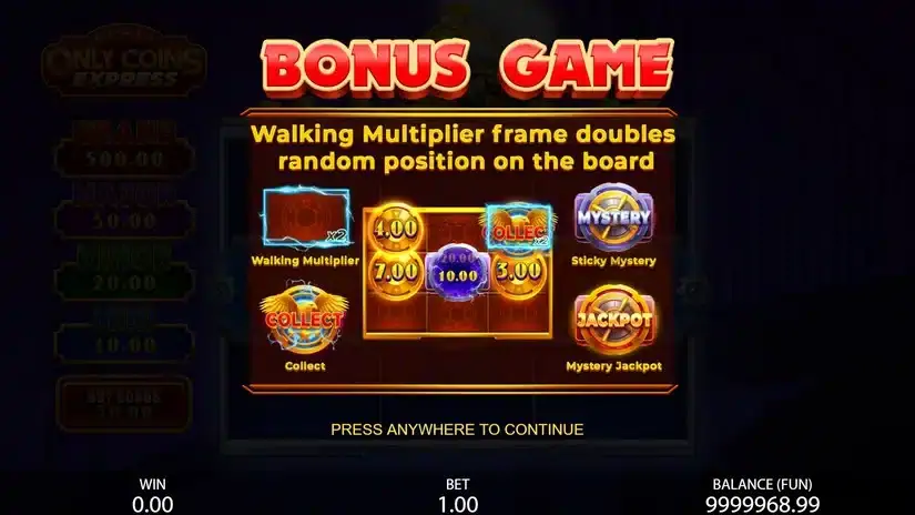 Only Coins Express slot screenshot 3